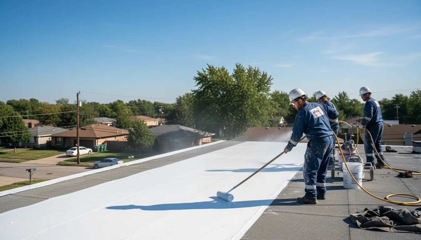 Commercial roof coating in Amagon, AR near me